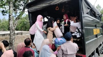 Brimob Aceh, Adalah Sahabat Anak, Peduli Terhadap Dunia Pendidikan