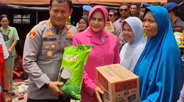 Polres Aceh Tenggara dan Pemerintah Daerah Sinergi Salurkan Bantuan Sembako di Tengah Ancaman Banjir